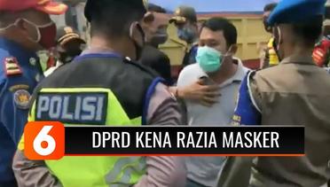 Seorang Anggota DPRD Banten Adu Mulut dengan Petugas saat Dilakukan Razia Masker | Liputan 6