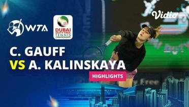Quarterfinal: Coco Gauff vs Anna Kalinskaya- Highlights | WTA Dubai Duty Free Tennis Championships 2024