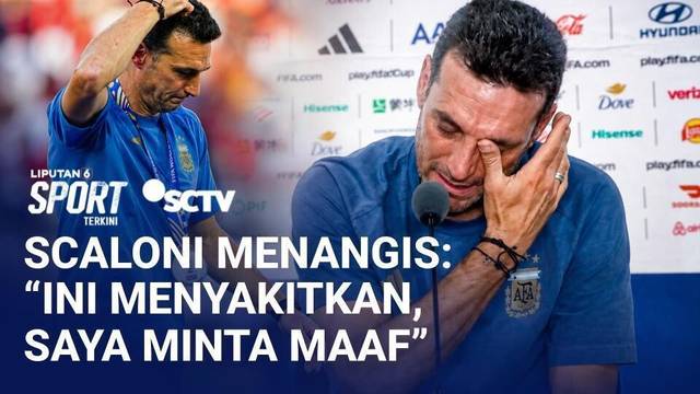 Pelatih Argentina Lionel Scaloni Menangis Usai Kalah dari Spanyol: "Ini Menyakitkan" | Liputan 6
