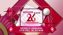 Dag Dig Dug! 10 Hari Lagi Menuju Konser Raya 26 Tahun Indosiar, 11 Januari 2021!