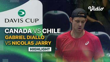 Highlights | Canada (Gabriel Diallo) vs Chile (Nicolas Jarry) | Davis Cup 2023