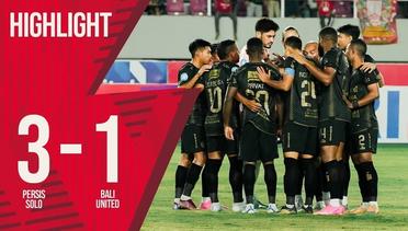 [HIGHLIGHT] PERSIS Solo VS BALI United FC | Goal Skill Save