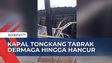 Detik-detik Kapal Tongkang Tabrak Dermaga di Palembang, Begini Kronologinya!