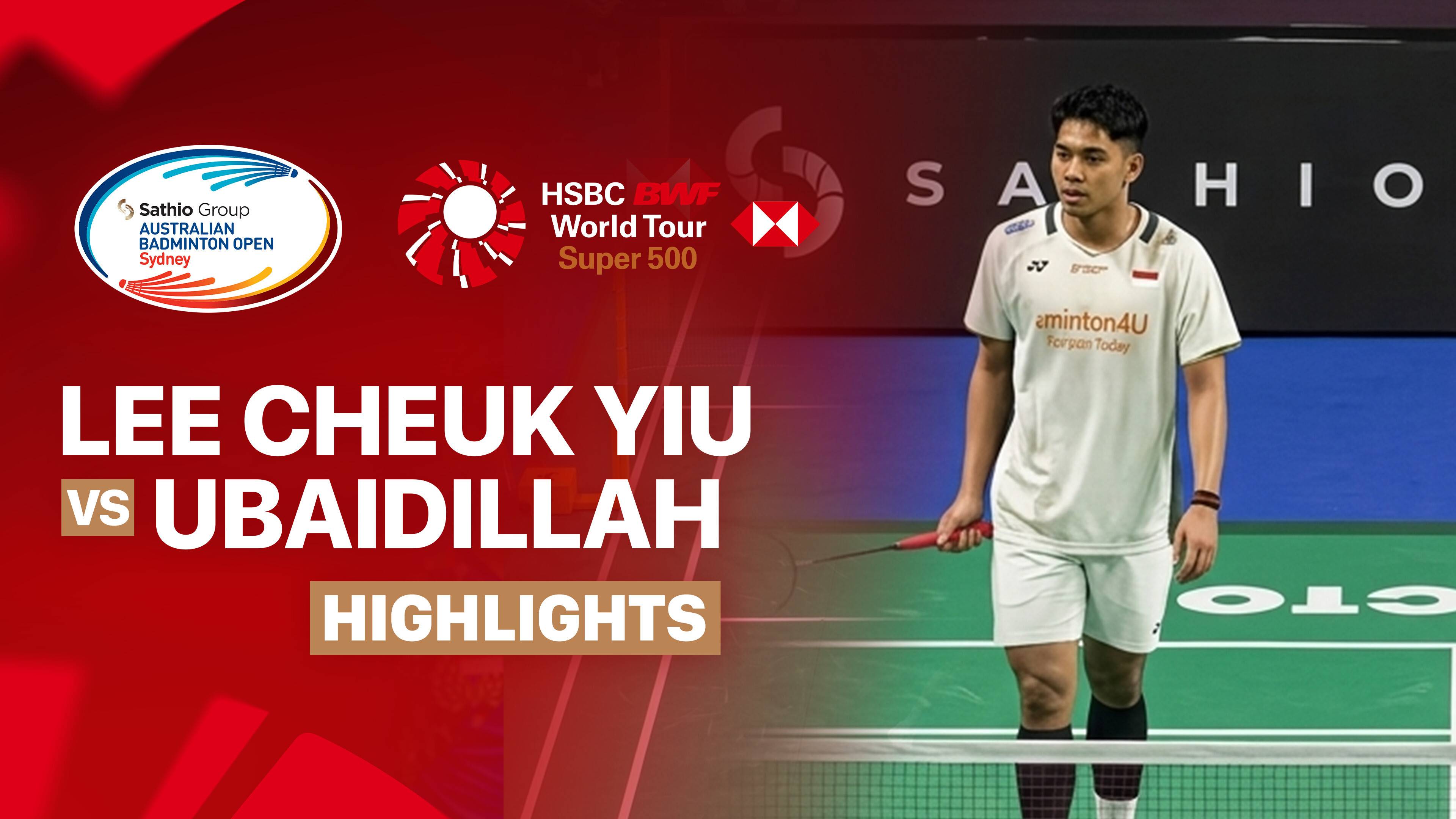 Lee Cheuk Yiu (HKG) vs Moh. Zaki Ubaidillah (INA) - Men's Singles Round of 16 | SATHIO GROUP Australian Open 2026
