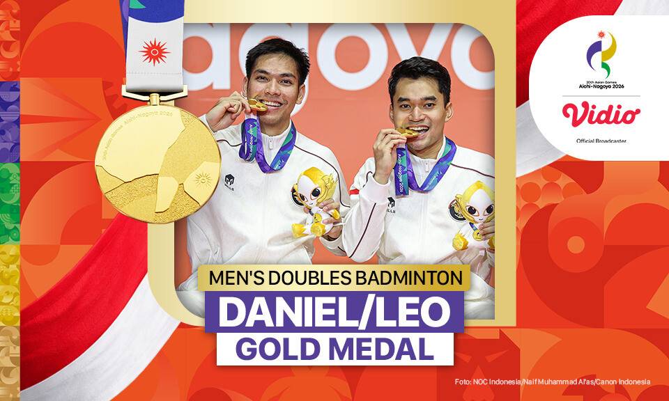 Men's Doubles Badminton Gold Medal