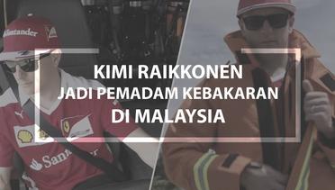 Kimi Raikkonen Jadi Pemadam Kebakaran di Malaysia