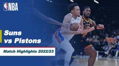 Match Highlights | Phoenix Suns vs Detroit Pistons | NBA Regular Season 2022/23