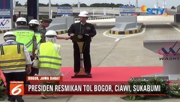 Presiden Jokowi Resmikan Tol Bogor, Ciawi, Sukabumi Seksi I - Liputan 6 Pagi
