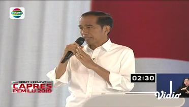 Jokowi : Istilah Pemerintahan Dilan (Digital Melayani) | Momen Pilihan Debat Keempat Capres
