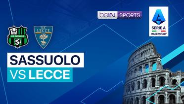 Sassuolo vs Lecce - Serie A