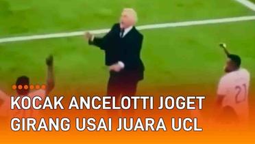 Momen Kocak Ancelotti Joget Bareng Pemain Usai Antar Real Madrid Juara UCL