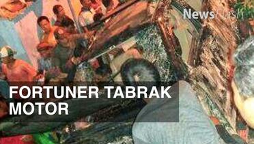 NEWS FLASH: Fortuner Tabrak Sejumlah Sepeda Motor dan Warung di Tambora
