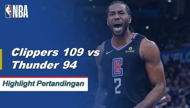 Match Highlight | Los Angeles Clippers 109 vs 94 Oklahoma City Thunder | NBA Regular Season 2019/20