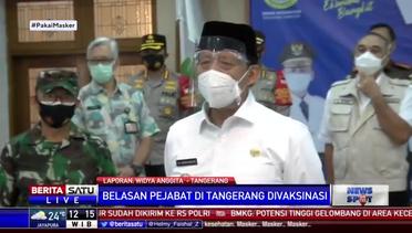 Wahidin Halim Pantau Langsung Vaksinasi Terhadap Pejabat di Banten