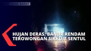 Sungai Cikeas Meluap, Sebuah Mobil Terjebak Banjir di Terowongan Sirkuit Sentul!