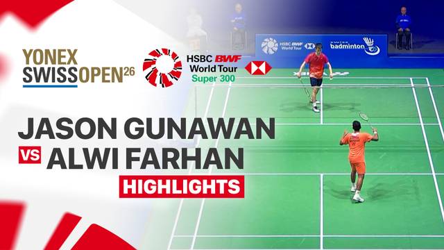 Jason Gunawan (HKG) vs Alwi Farhan (INA) - Highlight | YONEX Swiss Open 2026