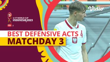 3 Aksi Pertahanan Terbaik | Matchday 3 | FIFA U-17 World Cup Indonesia 2023