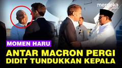 Momen Keakraban Didit Dengan Keluarga Macron, Tundukkan Kepala Saat Antar Kepergian