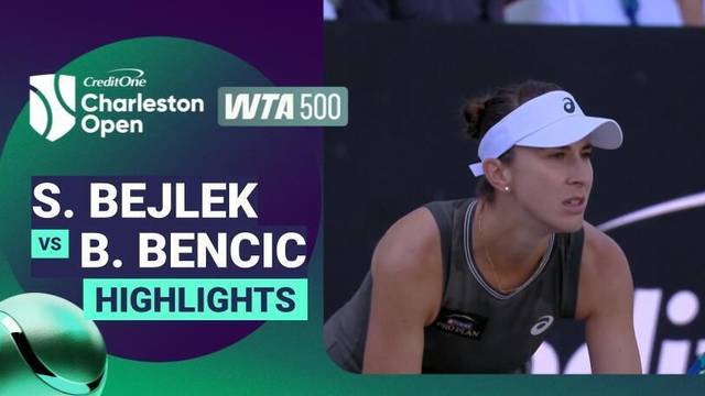 Sara Bejlek vs Belinda Bencic- Highlight | WTA 500: Credit One Charleston Open 2026