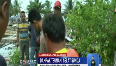 Tragis, Warga Lampung Selatan Mengais Puing Rumah Mencari Harta yang Tersisa - Fokus