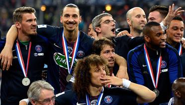 Marseille Vs PSG 2-4: 2 Gol Ibrahimovic Bawa PSG Raih Juara Coupe de France