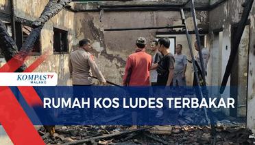 Diduga Karena Pemanas Air, Rumah Kos di Malang Ludes Terbakar