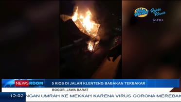 5 Kios Terbakar Di Jalan Klenteng Babakan Bogor