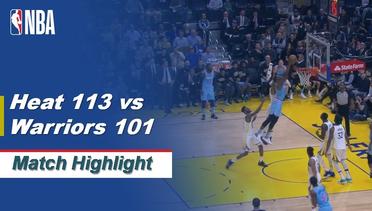 Match Highlight | Miami Heat 113 vs 101 Golden State Warriors | NBA Regular Season 2019/20