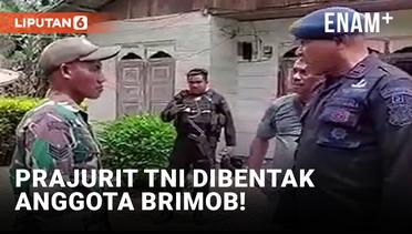 Anggota Brimob Bentak TNI Gegara Diduga Tak Terima Didokumentasikan saat Razia