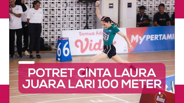 Cinta Laura Lari 100 Meter di Turnamen Olahraga Selebriti Indonesia