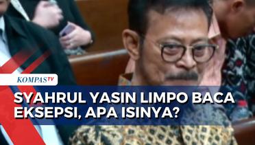 Sidang Eksepsi Kasus Korupsi Kementerian Pertanian, Apa Isi Nota Keberatan Syahrul Yasin Limpo?
