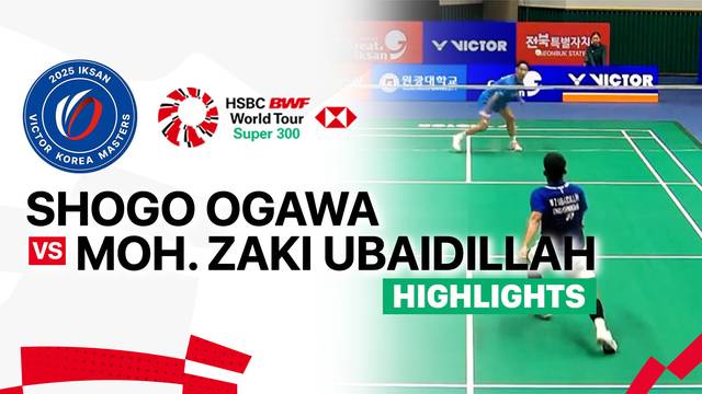 Shogo Ogawa (JPN) vs Moh. Zaki Ubaidillah (INA) - Highlight | IKSAN VICTOR Korea Masters 2025