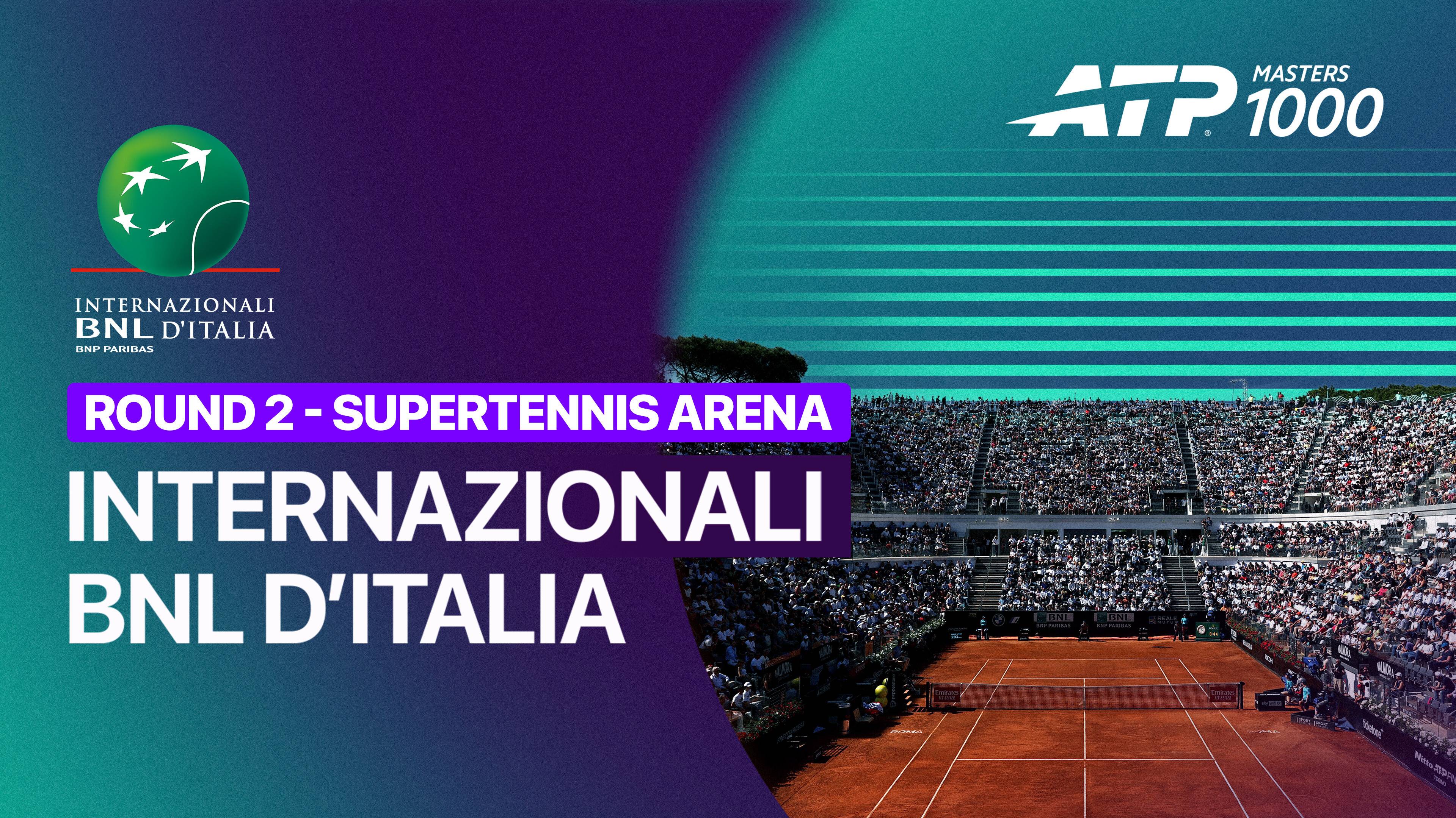 Hamad Medjedovic vs Joao Fonseca - Round 2 (Supertennis Arena) | ATP 1000: Internazionali BNL d'Italia 2026
