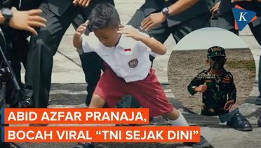 Sosok Bocah Viral "TNI Sedari Kecil", Ternyata Anak Perwira