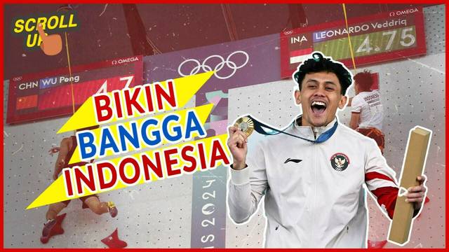 Bikin Bangga! Atlet Panjat Tebing Indonesia, Veddriq Leonardo Raih Emas di Olimpiade 2024