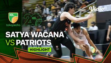 Highlights | Satya Wacana Salatiga vs INA Patriots | IBL Tokopedia 2023