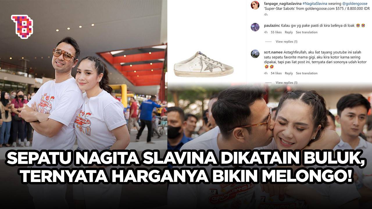 Nagita slavina dicibir pakai sepatu buluk ternyata harganya setara 2