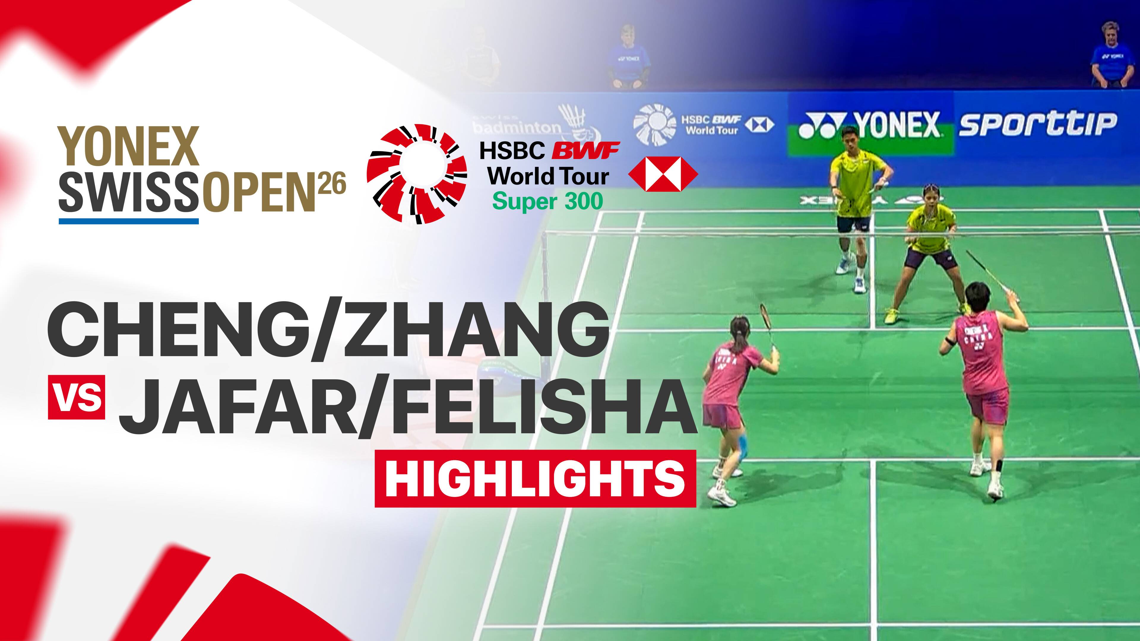Cheng Xing/Zhang Chi (CHN) vs Jafar Hidayatullah/Felisha Alberta Nathaniel Pasaribu (INA) - Mixed Doubles Quarterfinals | YONEX Swiss Open 2026