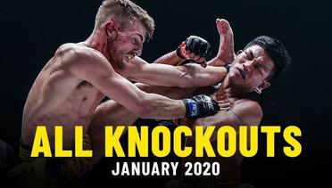 All Knockouts From January 2020 - ONE Full Fights