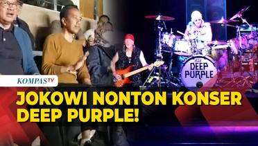 Momen Jokowi Nikmati Konser Deep Purple di Solo Ditemani Iriana