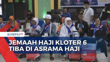 Jemaah Haji Kloter 6 Embarkasi Palembang Masuk Asrama Haji