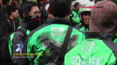 Unjuk Rasa Ratusan Pengendara Go-Jek Bandung 