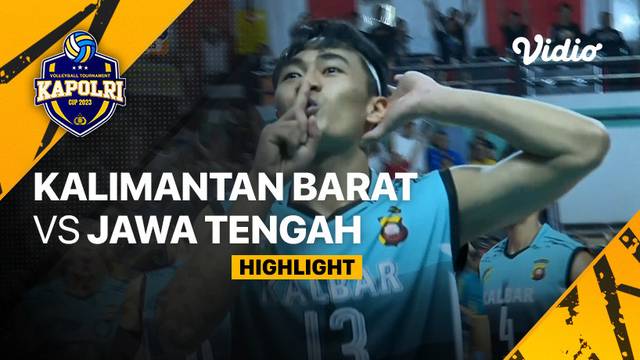 Highlights | Delapan Besar Putra: Kalimantan Barat vs Jawa Tengah | Piala Kapolri 2023