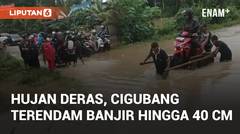 Dilanda Hujan Deras, Kampung Cigubang Terendam Banjir Hingga 40 cm