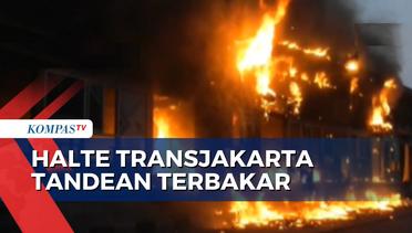 Kebakaran Halte Transjakarta Tendean, Penumpang Berhamburan Selamatkan Diri