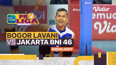 Highlights | Final Four:  Bogor Lavani vs Jakarta BNI 46 | PLN Mobile Proliga Putra 2022