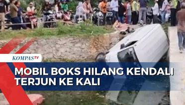 Diduga Sopir Tak Mahir Mengemudi, Mobil Boks Terjun ke Kali di Tanjung Priok