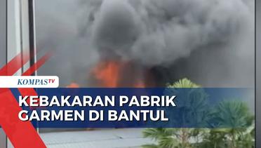 Kebakaran Pabrik Garmen di Bantul, 3 Karyawati Pingsan!