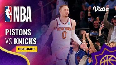 Detroit Pistons vs New York Knicks - Highlights | NBA Regular Season 2023/24