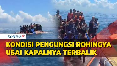 Kapalnya Terbalik di Lautan, 69 Pengungsi Rohingya Kondisinya Jadi Begini